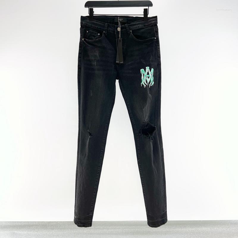 Men's Jeans High Street Embroider Letter Men Fashion Designer Version Slim Fit Trousers Hip Hop Dance Party Pants MenMen's Bert22, Black
Men's Jeans High Street Embroider Letter Men Fashion Designer Version Slim Fit Trousers Hip Hop Dance Party Pants MenMen's Bert22, Black