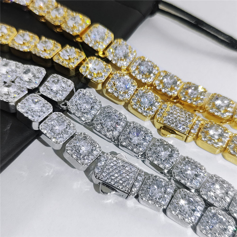 High Quality 18K Yellow White Gold Color 10mm 16-24inches Miami Cuban Link Chain Necklace for Men Women Jewelry