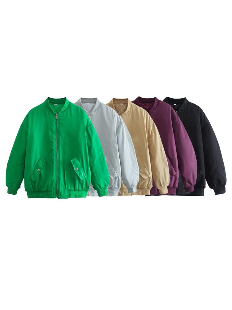 Women's Jackets Women 2022 Fashion Warm Bomber Vintage Long Sleeve Zipper Stand Collar With Pockets Outerwear StreetwearWomen's, As picture
Women's Jackets Women 2022 Fashion Warm Bomber Vintage Long Sleeve Zipper Stand Collar With Pockets Outerwear StreetwearWomen's, As picture