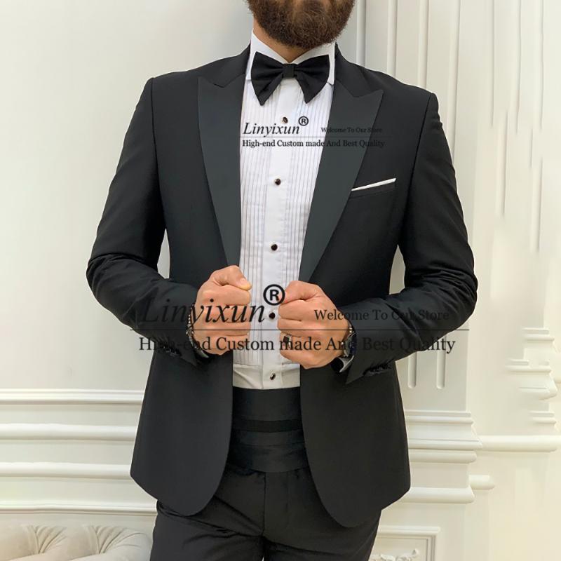 Men's Suits & Blazers Fashion Black Mens Wedding Groom Tuxedo Formal Banquet Blazer Slim Fit 2 Piece Set Man Jacket Pants Costume HommeMen's, Navy blue
Men's Suits & Blazers Fashion Black Mens Wedding Groom Tuxedo Formal Banquet Blazer Slim Fit 2 Piece Set Man Jacket Pants Costume HommeMen's, Navy blue