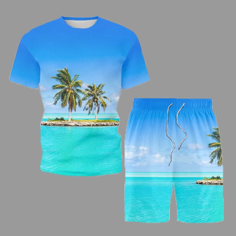Men's Tracksuits 2022 Summer Clothing Men Short Sleeve Suit Mens Hawaiian Beach Casual Wear Coconut Tree Printed T-Shirt Shorts Fashion Trac, Z0234-1
Men's Tracksuits 2022 Summer Clothing Men Short Sleeve Suit Mens Hawaiian Beach Casual Wear Coconut Tree Printed T-Shirt Shorts Fashion Trac, Z0234-1