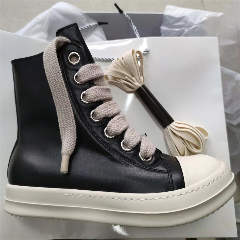Rick Shoes Women Leather Boots Owens canvas Luxury Sneaker Mens Sneakers Streetwear Hip Hop Mens Casual Shoes 220815
Rick Shoes Women Leather Boots Owens canvas Luxury Sneaker Mens Sneakers Streetwear Hip Hop Mens Casual Shoes 220815