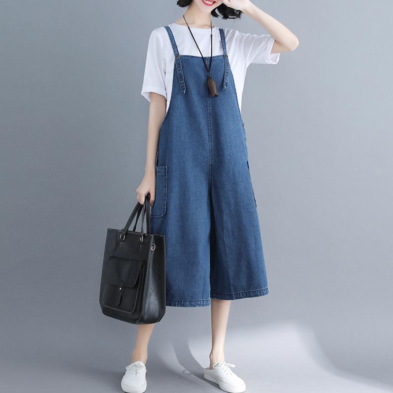 Women's Jumpsuits & Rompers Autumn Women Denim Playsuits Casual Loose Jeans Female Calf-Length Pants Overalls Wide-legged Trousers Plus Size, Blue
Women's Jumpsuits & Rompers Autumn Women Denim Playsuits Casual Loose Jeans Female Calf-Length Pants Overalls Wide-legged Trousers Plus Size, Blue