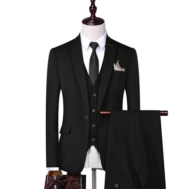 Men's Suits & Blazers Fashion Striped Suit Three-piece Sets 2022 Slim Fit Male Business + Pants Vests Size S-4XL Men Wedding, Black
Men's Suits & Blazers Fashion Striped Suit Three-piece Sets 2022 Slim Fit Male Business + Pants Vests Size S-4XL Men Wedding, Black