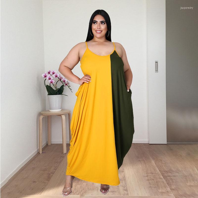 Plus Size Dresses Women Summer 2022 Drop Ladies Patchwork Spaghetti Strap Long Dress Backless Casual WholesalePlus Jasp22, Green
Plus Size Dresses Women Summer 2022 Drop Ladies Patchwork Spaghetti Strap Long Dress Backless Casual WholesalePlus Jasp22, Green
