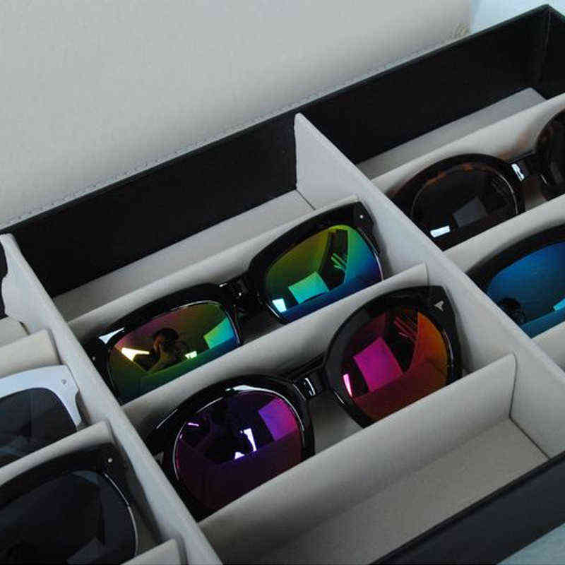Jewelry Box 48*24*6Cm 12 Grid Storage Organizer Glasses Display Stand Holder organizer Eyewear Eyeglasses Box Sunglasses Case Case - view 7