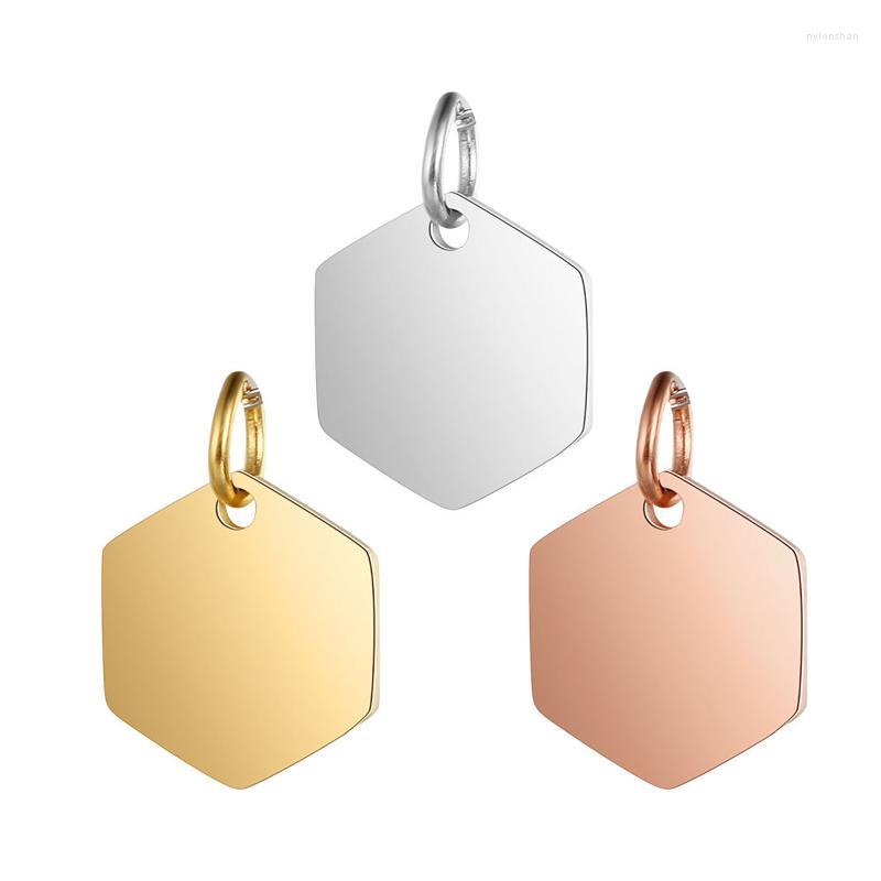 Charms Stainless Steel Hexagon Shape Pendants Glossy Pendant With Circle For DIY Keychain Necklace Jewelry Gold ColorCharms
Charms Stainless Steel Hexagon Shape Pendants Glossy Pendant With Circle For DIY Keychain Necklace Jewelry Gold ColorCharms