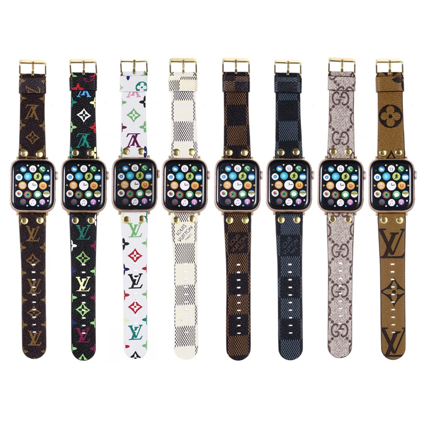 Genuine Leather strap Gucci LOUIS VUITTON LV checkered Watch Bands For Apple designer watch band 38mm 40mm 41mm 42MM 44mm 45MM iWatch 3 4 5 SE 6 7 Series
Genuine Leather strap Gucci LOUIS VUITTON LV checkered Watch Bands For Apple designer watch band 38mm 40mm 41mm 42MM 44mm 45MM iWatch 3 4 5 SE 6 7 Series