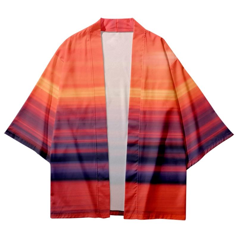 Men's Casual Shirts Summer Style Sunset Striped Art Shirt Beach Men's And Women's Kimono ShirtMen's, As shown
Men's Casual Shirts Summer Style Sunset Striped Art Shirt Beach Men's And Women's Kimono ShirtMen's, As shown