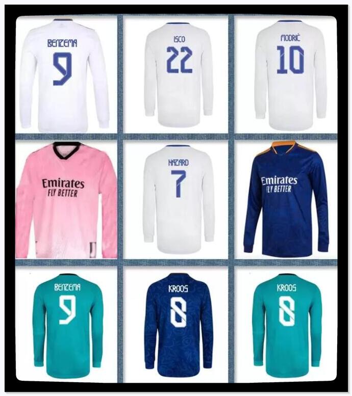 21 22 ALABA VINI JR Camavinga MODRIC long sleeve soccer jerseys 2021 2022 Casemiro hazard BENZEMA RODRYGO KROOS VALVERDE ASENSIO football shirt mujer camisetas
21 22 ALABA VINI JR Camavinga MODRIC long sleeve soccer jerseys 2021 2022 Casemiro hazard BENZEMA RODRYGO KROOS VALVERDE ASENSIO football shirt mujer camisetas