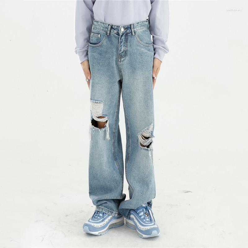Men' Jeans Men' High Street Ripped Mopping Pants Loose Washed Straight Casual Y2k Ins Bert22, Blue
Men' Jeans Men' High Street Ripped Mopping Pants Loose Washed Straight Casual Y2k Ins Bert22, Blue