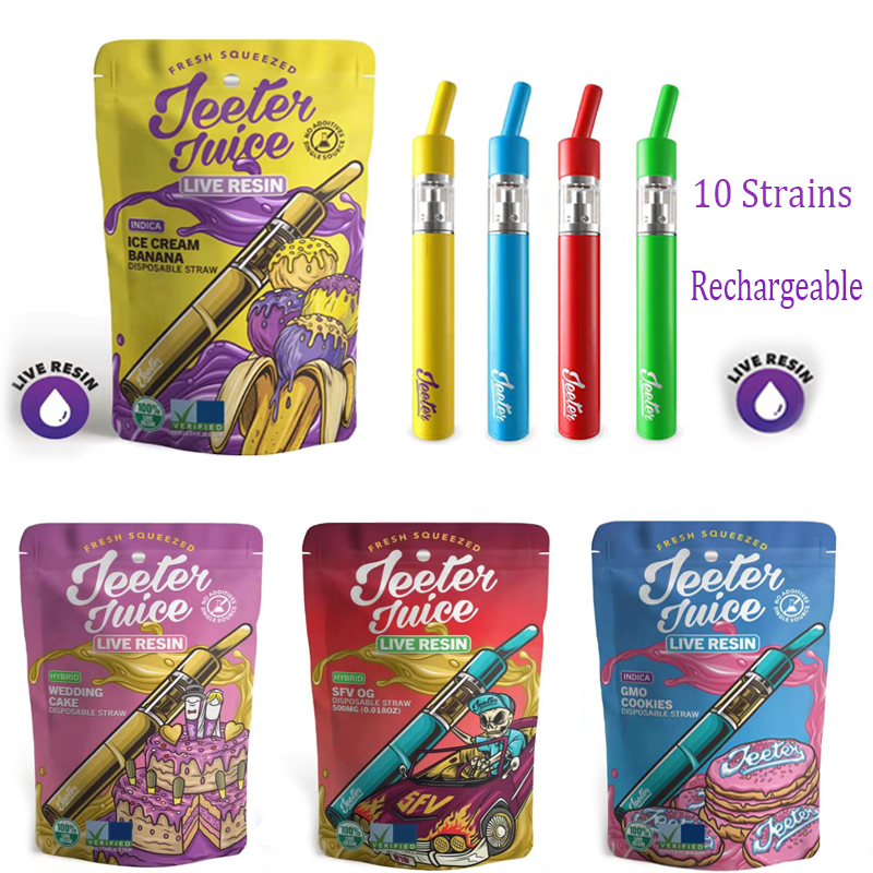10 Flavors New JEETER Disposable Vapes Preheat Rechargeable E Cigarettes Micro USB Charger Vape Pens 0.5ml 1.0ml Device Pods 180mah Carts E-Cigs Starter Kits
10 Flavors New JEETER Disposable Vapes Preheat Rechargeable E Cigarettes Micro USB Charger Vape Pens 0.5ml 1.0ml Device Pods 180mah Carts E-Cigs Starter Kits