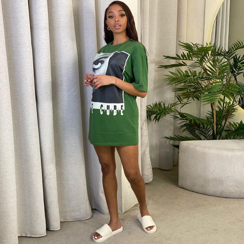 Women' T-Shirt SUJYing Summer Fashion Women' Digital Positioning Printing Medium Length T-shirtWomen, Green
Women' T-Shirt SUJYing Summer Fashion Women' Digital Positioning Printing Medium Length T-shirtWomen, Green