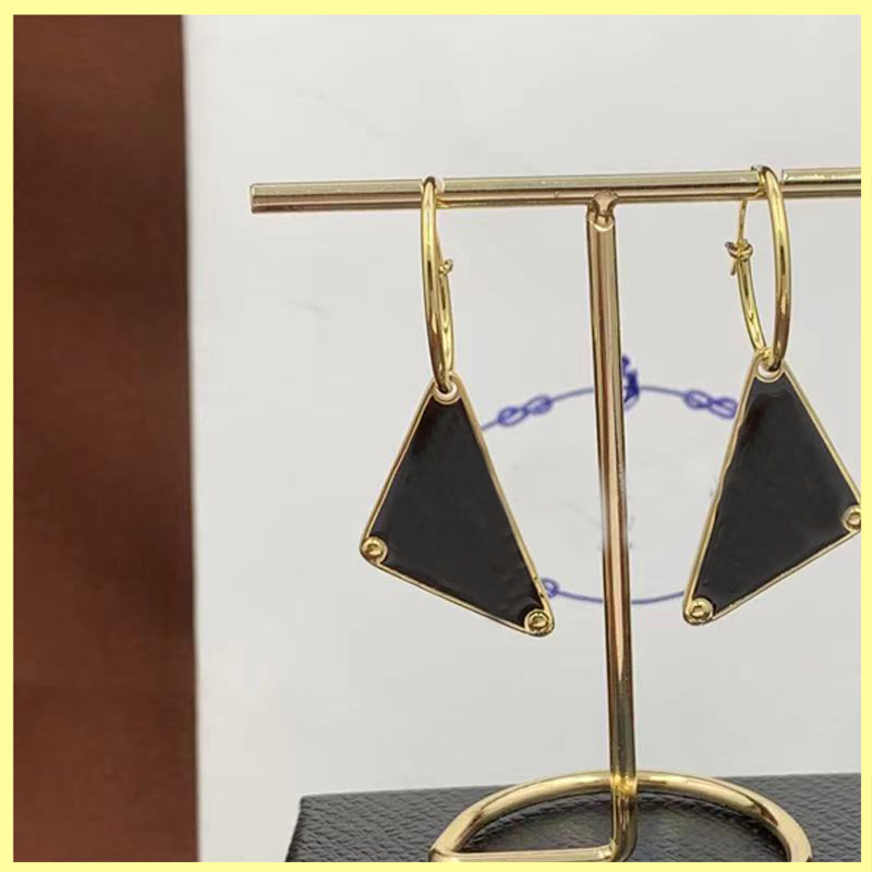 Fashion Dangle Chandelier Studs Earrings Luxurys Designers Mens Earring Gold Hoop Earrings Women Triangle Earings Party Jewelry Necklace