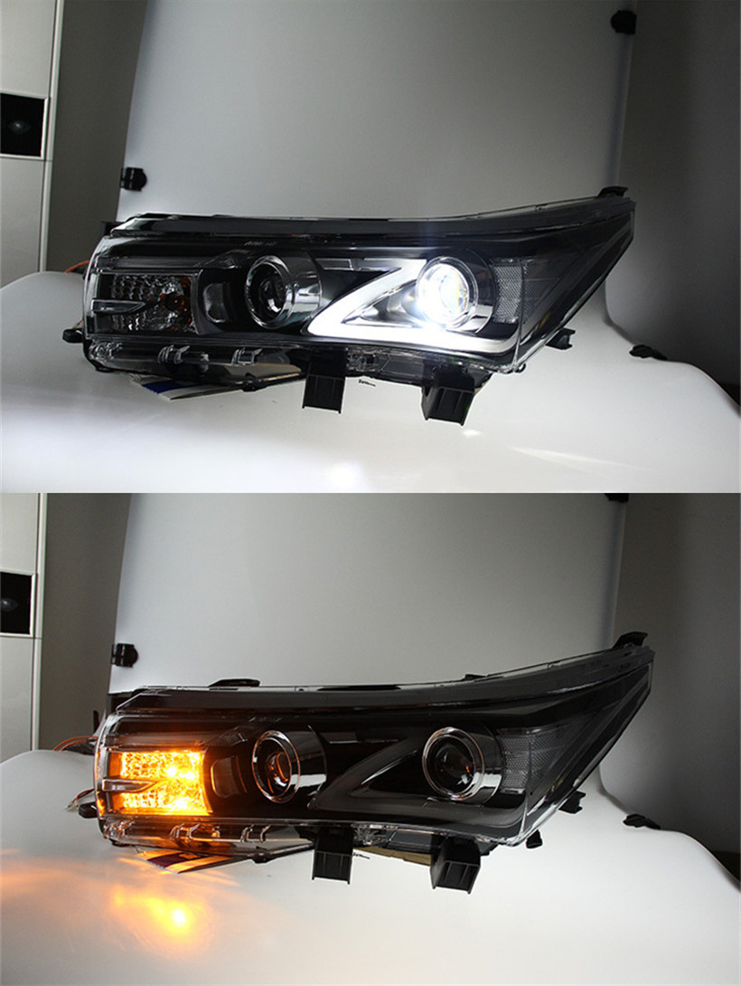 High Beam LED Head Light For Toyota LED Headlight 20 14-20 16 Headlights Corolla Altis DRL Angel Eye Turn Signal Front Lamp
