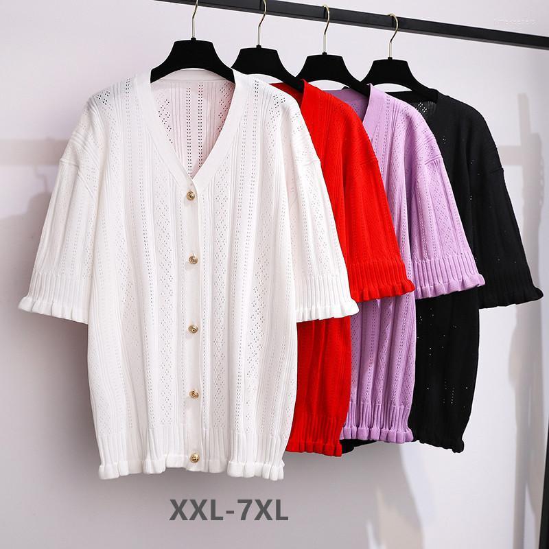 Women's Knits & Tees Summer Women's Ice Silk Knitted Tops Solid Cardigan Jackets Short Sleeve V-Neck Single-Breasted Sweater Outerwear X, White
Women's Knits & Tees Summer Women's Ice Silk Knitted Tops Solid Cardigan Jackets Short Sleeve V-Neck Single-Breasted Sweater Outerwear X, White