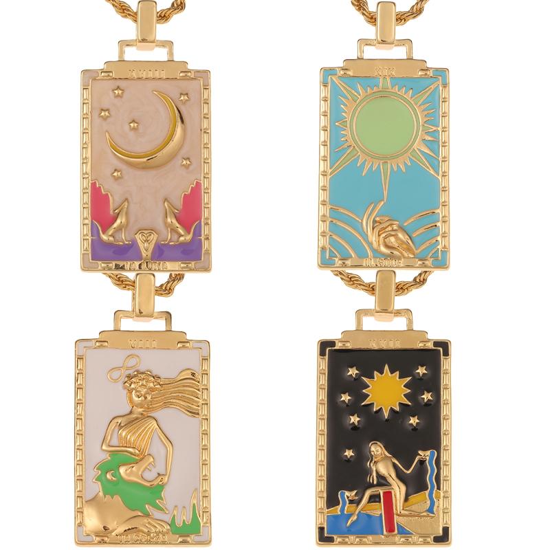 Pendant Necklaces Gothic Tarot Card Esotericism Charms Necklace Star Moon Sun Amulet For Women Men Birthday Jewelry GiftPendant PendantPenda
Pendant Necklaces Gothic Tarot Card Esotericism Charms Necklace Star Moon Sun Amulet For Women Men Birthday Jewelry GiftPendant PendantPenda