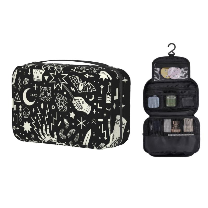 Cosmetic Bags & Cases Cute Halloween Witchcraft Witch Travel Toiletry Bag Women Hanging Occult Witchy Magic Makeup Organizer Dopp KitCosmeti
Cosmetic Bags & Cases Cute Halloween Witchcraft Witch Travel Toiletry Bag Women Hanging Occult Witchy Magic Makeup Organizer Dopp KitCosmeti