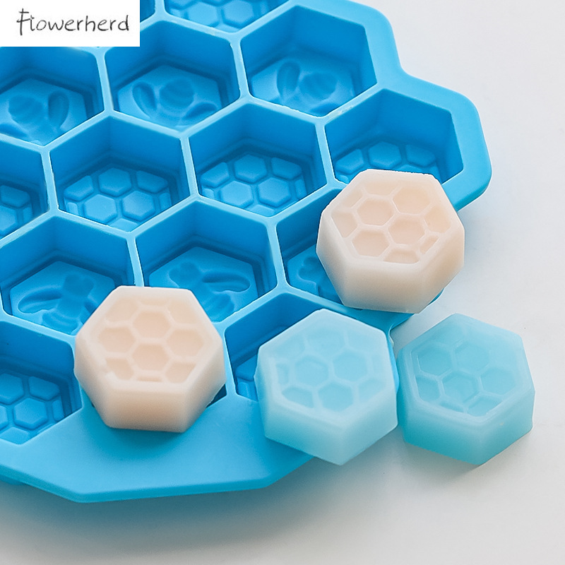Honeycomb Silicone Molds Cake Bee Mold DIY Handmade Kitchenware Fondant Soap Mould Resin Mold Cake Decorating Tools