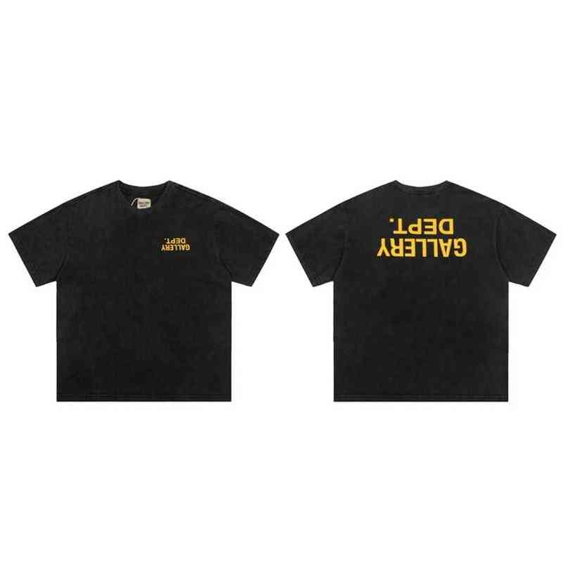 Shirt Gallerydepts Designer Spring and Summer High Street Used Washing Water Reverse Letter Printing Men' Women' Short Sleeve T-shirt, Black
Shirt Gallerydepts Designer Spring and Summer High Street Used Washing Water Reverse Letter Printing Men' Women' Short Sleeve T-shirt, Black
