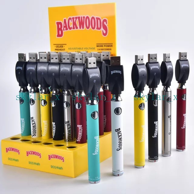 Backwoods Twist Preheat VV Battery 900mAh Bags Bottom Voltage Adjustable Usb Charger Vape Pen Kits For 510 Cartridges 30Pcs A Display Box
Backwoods Twist Preheat VV Battery 900mAh Bags Bottom Voltage Adjustable Usb Charger Vape Pen Kits For 510 Cartridges 30Pcs A Display Box