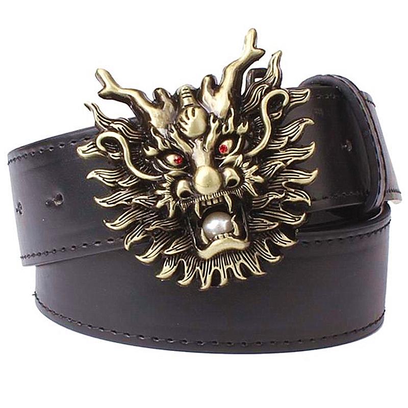 Belts Fashion Belt Golden Metal Buckle Mens Leather Punk Rock Style Head Jeans Hip Hop Girdle, Black
Belts Fashion Belt Golden Metal Buckle Mens Leather Punk Rock Style Head Jeans Hip Hop Girdle, Black