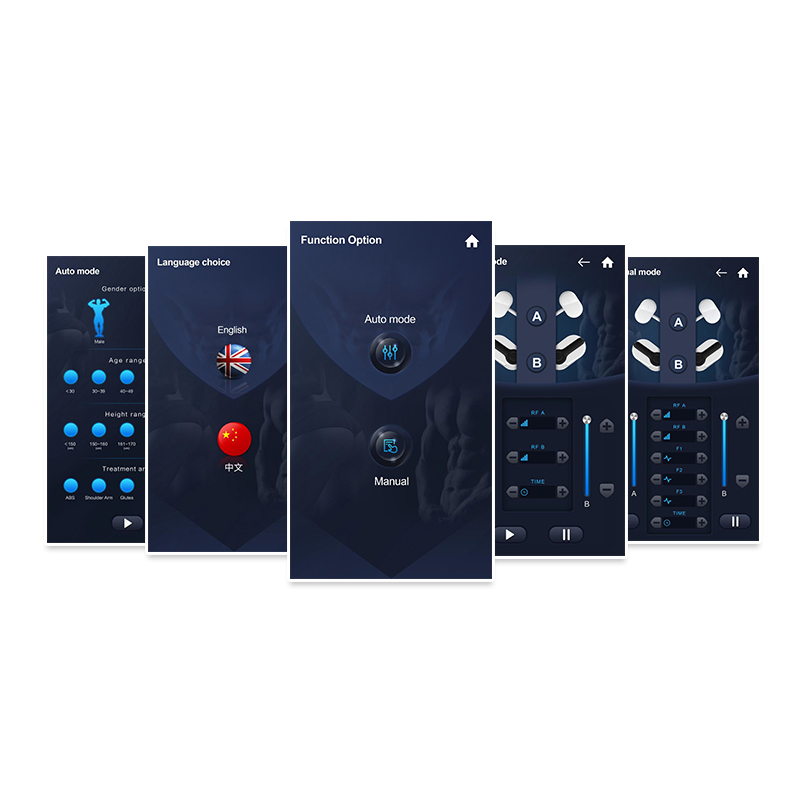 2022 4 handles EMS RF body training pro ems muscle stimulator ems rf machine