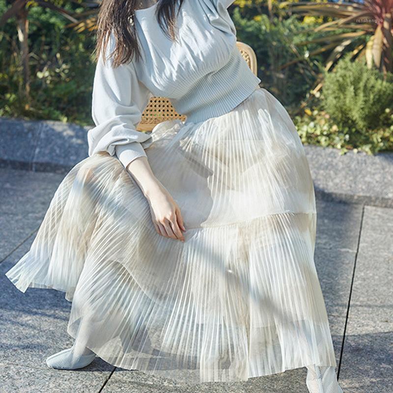 Skirts 2022 Spring Woman Clothing Empire Print Gauze Pleated Puffy Ankle Length Japanese Sweet Kawaii Mujer Faldas, Beige
Skirts 2022 Spring Woman Clothing Empire Print Gauze Pleated Puffy Ankle Length Japanese Sweet Kawaii Mujer Faldas, Beige