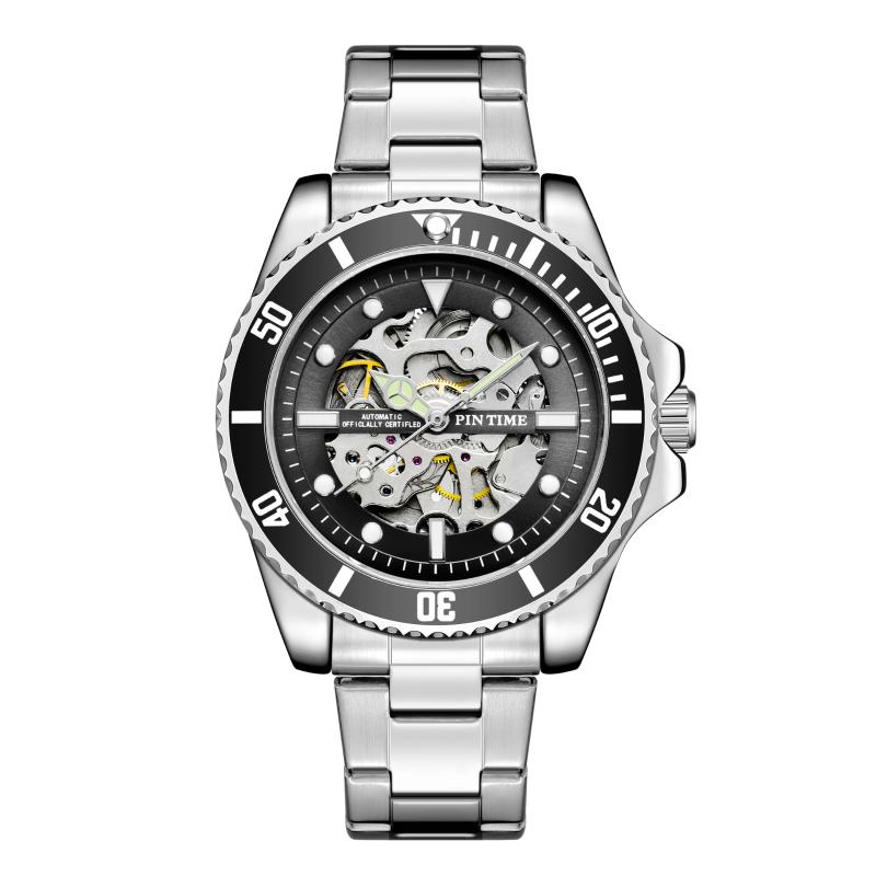 Wristwatches Men Automatic Watch Hollow Skeleton Dial Luminous Waterproof Stainless Steel Mechanical Wristwatch Rotate Bezel Self-Wind Watch
Wristwatches Men Automatic Watch Hollow Skeleton Dial Luminous Waterproof Stainless Steel Mechanical Wristwatch Rotate Bezel Self-Wind Watch
