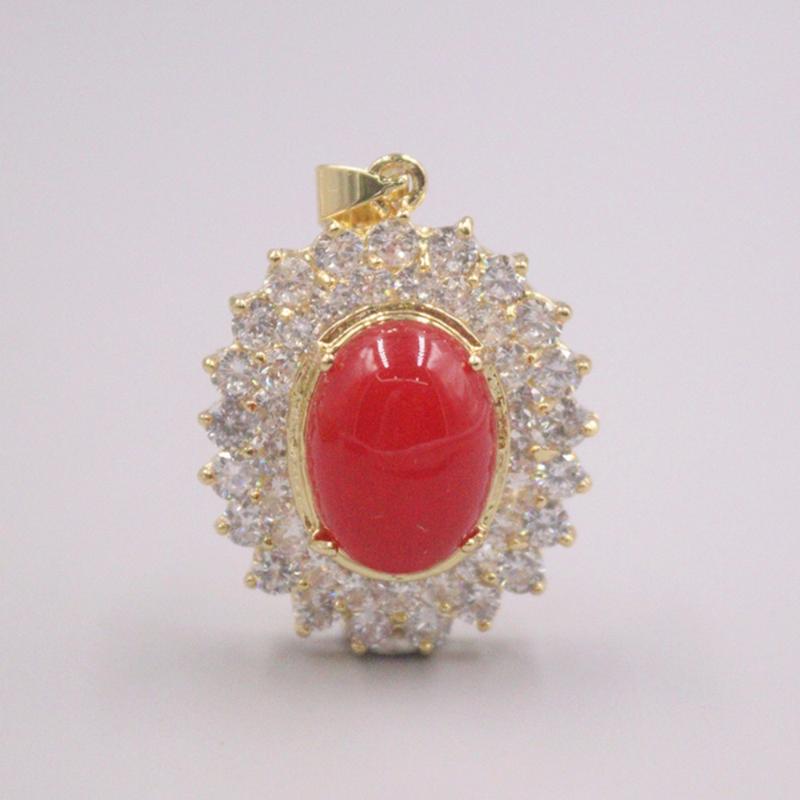 Pendant Necklaces Real 18k GP Alloy With Red Jade Women Zircon Lucky Ellipse PendantPendant
Pendant Necklaces Real 18k GP Alloy With Red Jade Women Zircon Lucky Ellipse PendantPendant