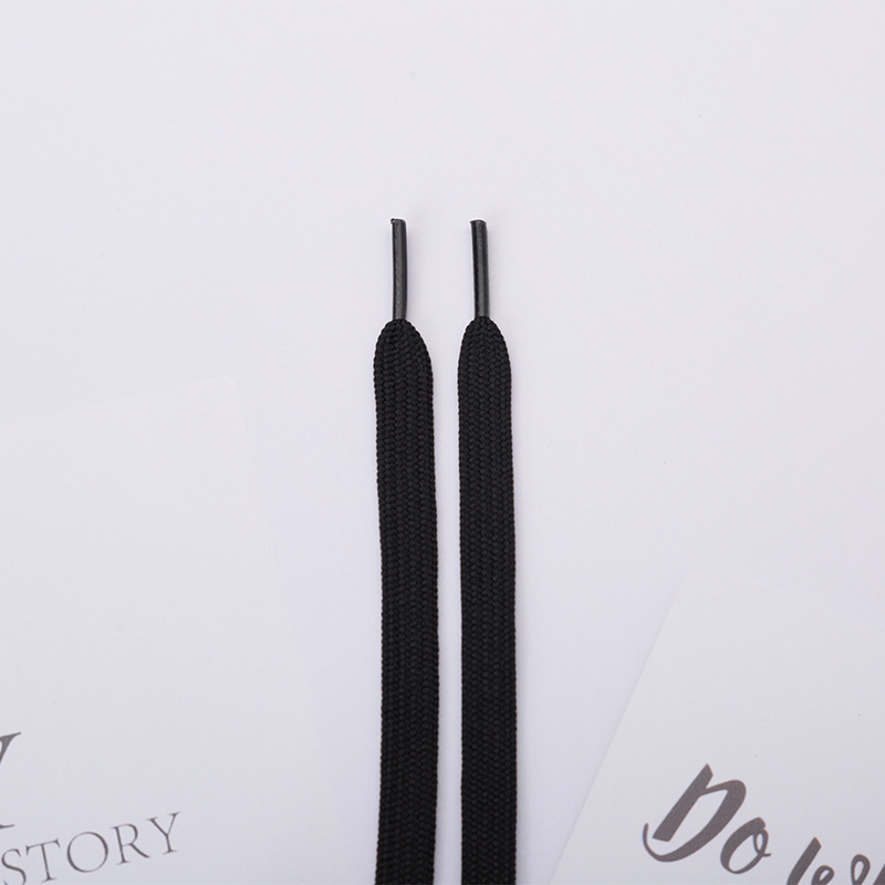Shoelaces Wholesale Double Layers Flat Webbing Shoelaces Polyester Hollow for White Shoes Black Colorful Shoelace different sizes