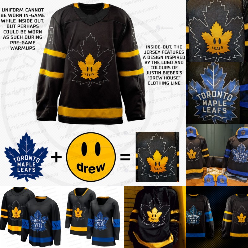 #34 Auston Matthews 2022 Maple Leafs New Black Reversible Third Jersey John Tavares Jason Spezza Mitchell Marner Bunting Morgan Rielly Clune Muzzin William Nylander, Womens s-xxxl
