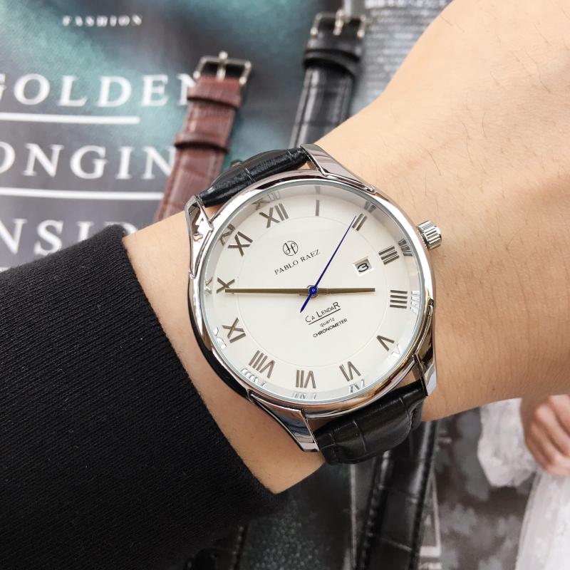 Wristwatches PABLO RAEZ Genuine Leather Men Simple Wristwatch Luxury Watch With Date Relogies Male Fashion Casual Relogio Masculino Calendar, Black band white
Wristwatches PABLO RAEZ Genuine Leather Men Simple Wristwatch Luxury Watch With Date Relogies Male Fashion Casual Relogio Masculino Calendar, Black band white