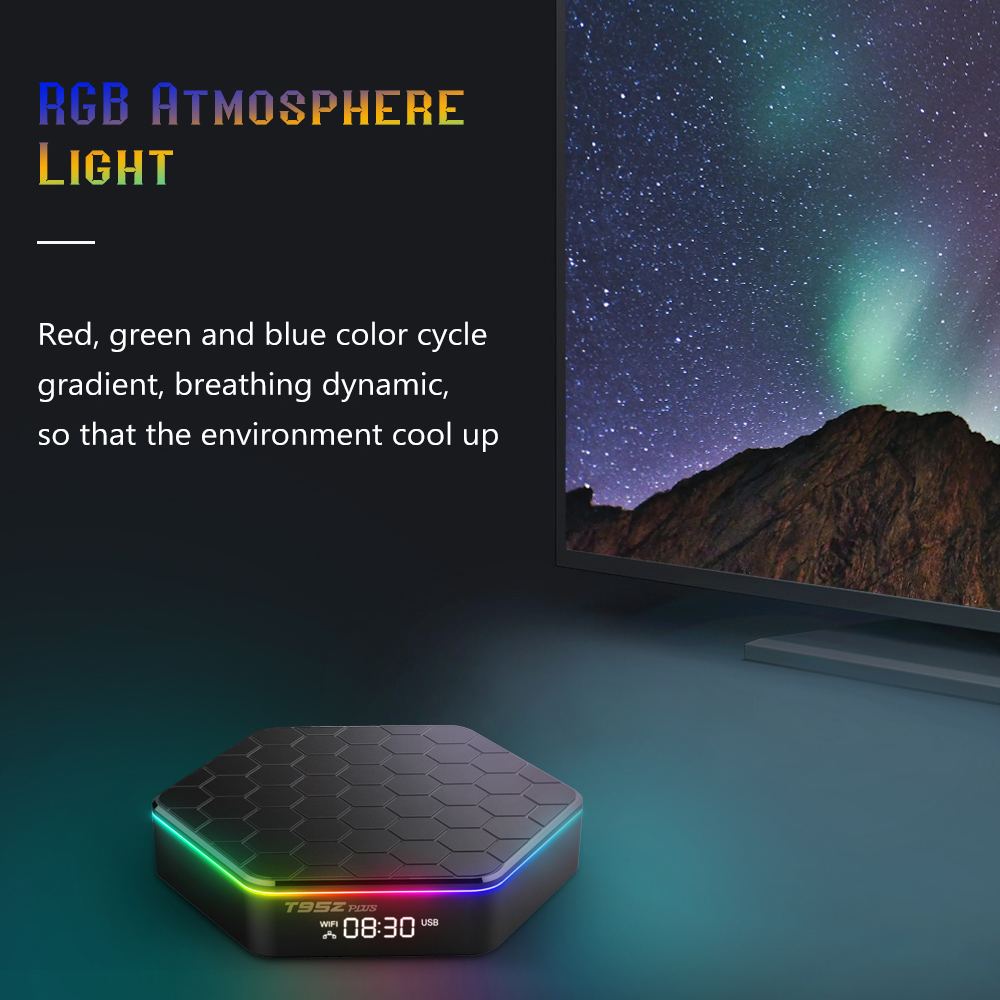 T95Z Plus Android 12.0 TV Box Allwinner H618 6K 2.4G and 5G Wifi6 4GB 32GB BT5.0 Global Media Player