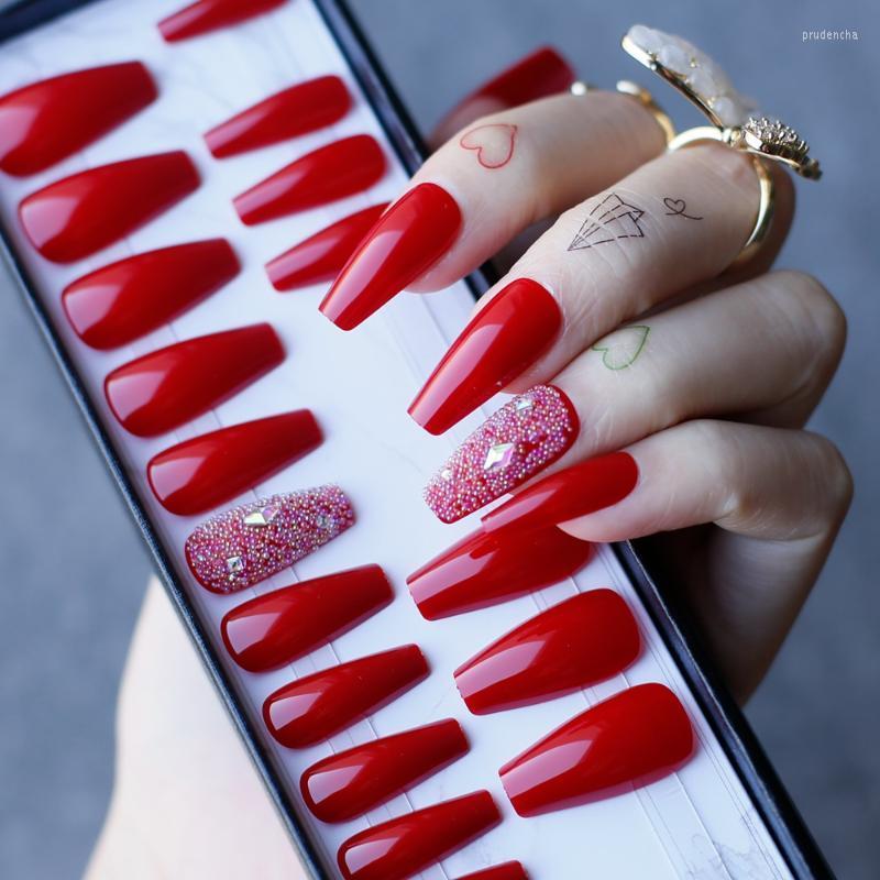 False Nails Coffin Red Handmade Box Medium Length Ballet Press On Gel Glossy Acrylic Fake Prud22, 109hb-1302g
False Nails Coffin Red Handmade Box Medium Length Ballet Press On Gel Glossy Acrylic Fake Prud22, 109hb-1302g