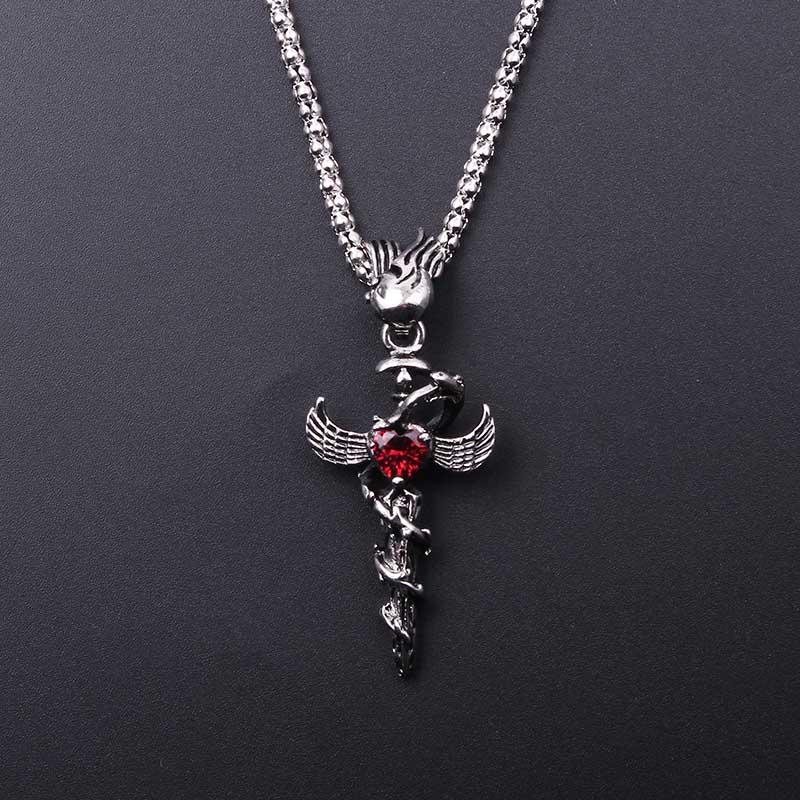 Pendant Necklaces Cool Men Boys Ancient Flying Dragon Necklace A Wrapped Around The Sword Maxi Punk Vintage Rock JewelryPendant
Pendant Necklaces Cool Men Boys Ancient Flying Dragon Necklace A Wrapped Around The Sword Maxi Punk Vintage Rock JewelryPendant