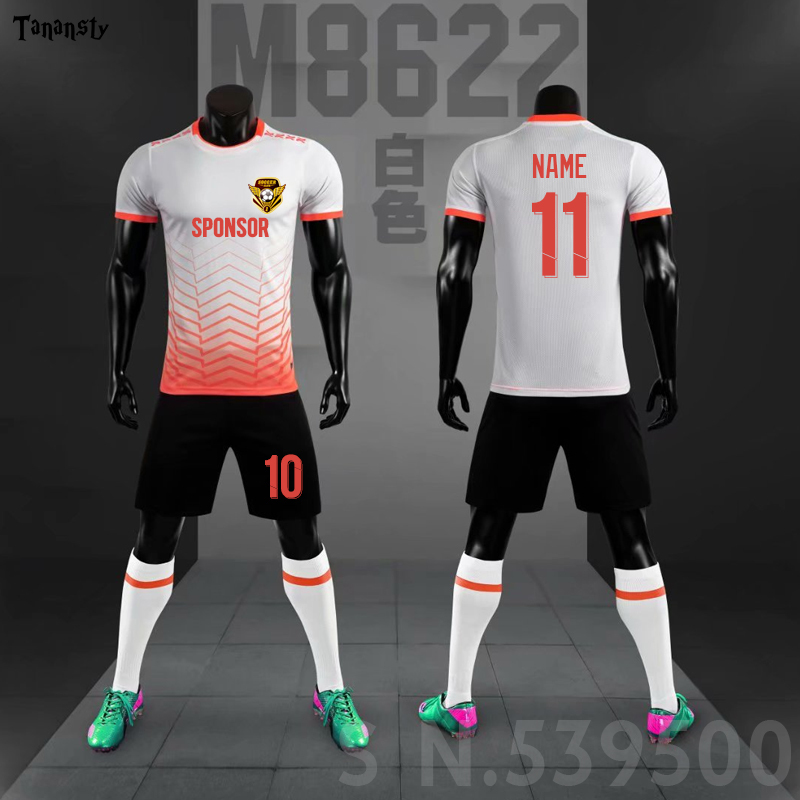 Personalized Adult Kids Soccer Jersey Set Football Kit Men Child Futbol Training Uniforms Set De Foot Team Suit Customized 220615, Orange
Personalized Adult Kids Soccer Jersey Set Football Kit Men Child Futbol Training Uniforms Set De Foot Team Suit Customized 220615, Orange