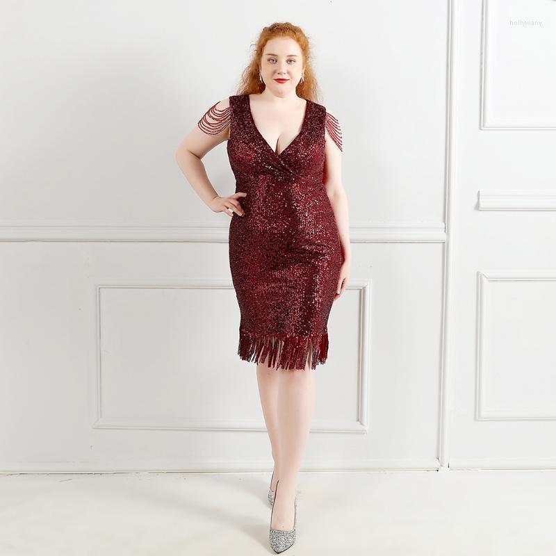 Plus Size Dresses Beaded Women Clothing Summer Woman 2022 Sequin Dress Chic Elegant Evening Party Luxury Designer Chubby ClothesPlus Holl22, Red
Plus Size Dresses Beaded Women Clothing Summer Woman 2022 Sequin Dress Chic Elegant Evening Party Luxury Designer Chubby ClothesPlus Holl22, Red