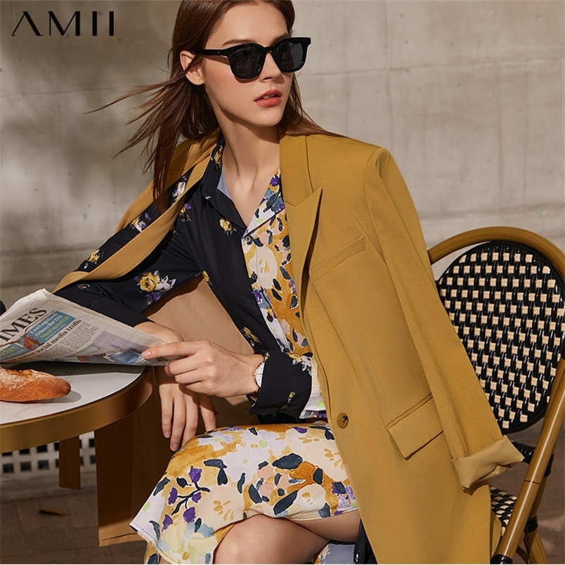 Amii Minimalism Spring Autumn Fashion Blazer Women Offical Lady Lapel Solid Women's Jacket Female Suit Coat Tops 12130007 220402, Light yellow
Amii Minimalism Spring Autumn Fashion Blazer Women Offical Lady Lapel Solid Women's Jacket Female Suit Coat Tops 12130007 220402, Light yellow
