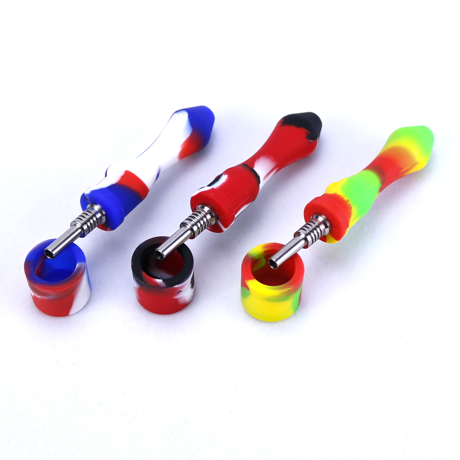 Pocket Design Silicone Smoking Hand Pipes 10mm Titanium Nails Tobacco Accessories Nectar Wax Collector Dabs Portable
Pocket Design Silicone Smoking Hand Pipes 10mm Titanium Nails Tobacco Accessories Nectar Wax Collector Dabs Portable