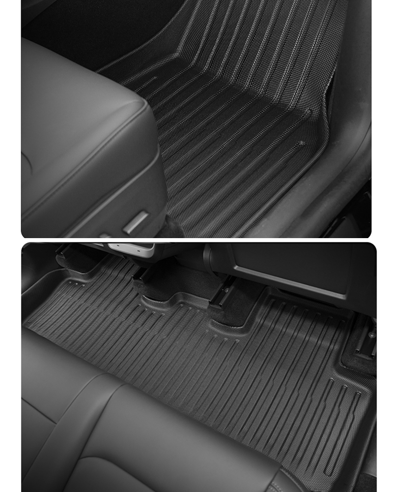 Full Sets TPE Frunk Trunk Floor Seat Mat For Tesla Model Y Cargo Liners Car Boot Mat Foot Carpet Seat Back Protector