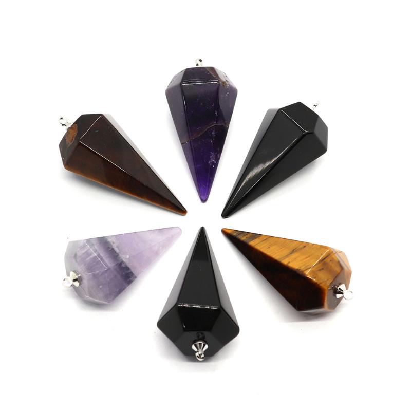 Pendant Necklaces 2pcs/pack Cone Shaped Stone Natural Semi-precious Rose Quartz DIY For Making Necklace Earrings 17x40mm 5 ColorsPendant
Pendant Necklaces 2pcs/pack Cone Shaped Stone Natural Semi-precious Rose Quartz DIY For Making Necklace Earrings 17x40mm 5 ColorsPendant