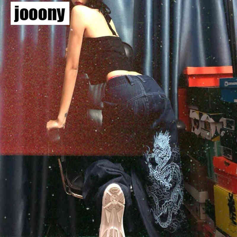 embroidery jean femme baggy denim Jeans for men clothing Man casual pants Men's jeans casual printed trousers mens pantn pant T220803