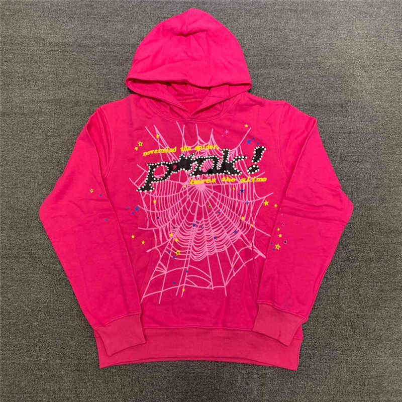 Embroidery Pearl Sp5der 555555 Hoodies Pink Spider Web Print Men Women High Quality Winter Autumn Pullover Cap Sweatshirts T220726
Embroidery Pearl Sp5der 555555 Hoodies Pink Spider Web Print Men Women High Quality Winter Autumn Pullover Cap Sweatshirts T220726