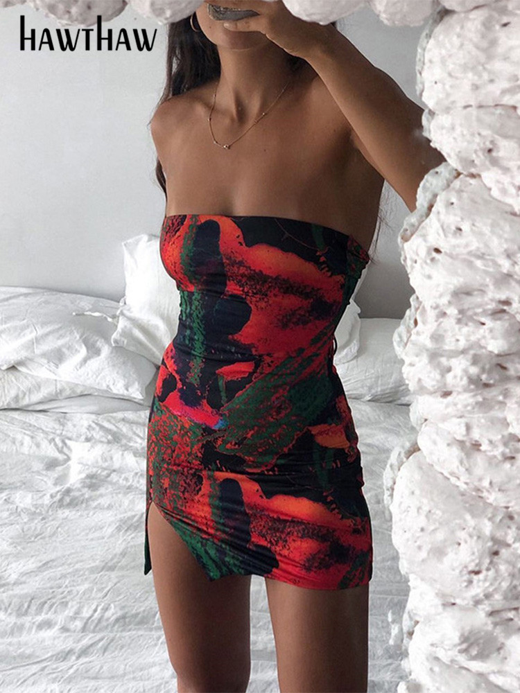 Hawthaw Women Fashion Strapless Printed Bodycon Sleeveless Tube Red Mini Dress 2022 Summer Clothes Wholesale Items For Business, Multi
Hawthaw Women Fashion Strapless Printed Bodycon Sleeveless Tube Red Mini Dress 2022 Summer Clothes Wholesale Items For Business, Multi