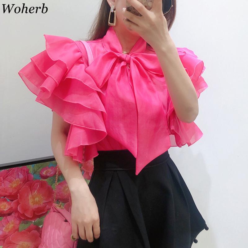 Women's Blouses & Shirts Woherb Women Blouse Ruffles Short Sleeve Shirt Office Lady Solid 2022 Summer Korean Streetwear Blusas Mujer Fashion, Green
Women's Blouses & Shirts Woherb Women Blouse Ruffles Short Sleeve Shirt Office Lady Solid 2022 Summer Korean Streetwear Blusas Mujer Fashion, Green