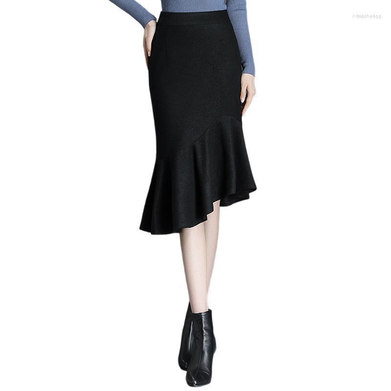 Skirts Autumn Winter Woollen Blend Women Fishtail Skirt All Match High Waist Long Black
Skirts Autumn Winter Woollen Blend Women Fishtail Skirt All Match High Waist Long Black