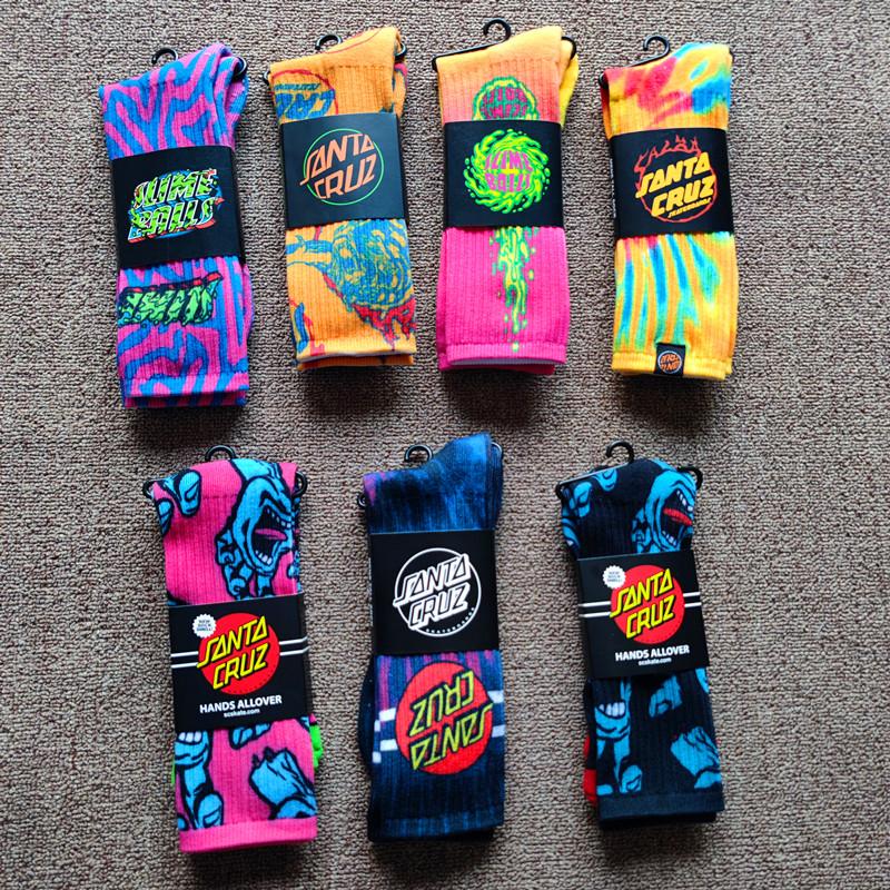 Men's Socks Unisex Street Skateboard Trendy Printed High Top SocksMen's, Gold