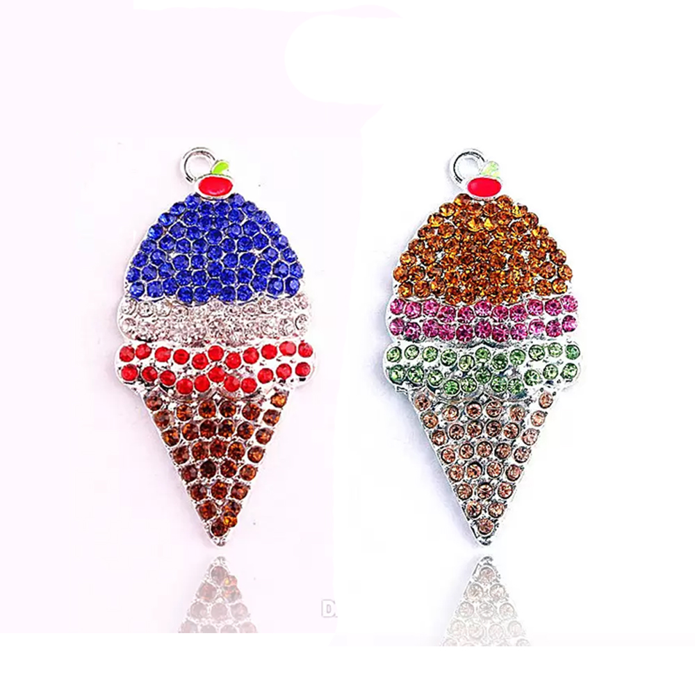 100pcs/lot Fashion Rhinestone Crystal Ice Cream Shape Pendant For Necklace
100pcs/lot Fashion Rhinestone Crystal Ice Cream Shape Pendant For Necklace