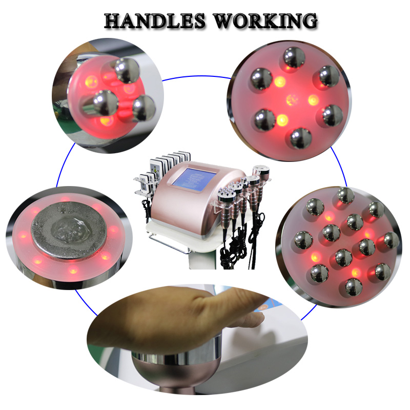 Beauty body shape 6 in 1 RF Lipolaser 40k Vacuum Cavitation system Slimming Machine laser slim lipo machine